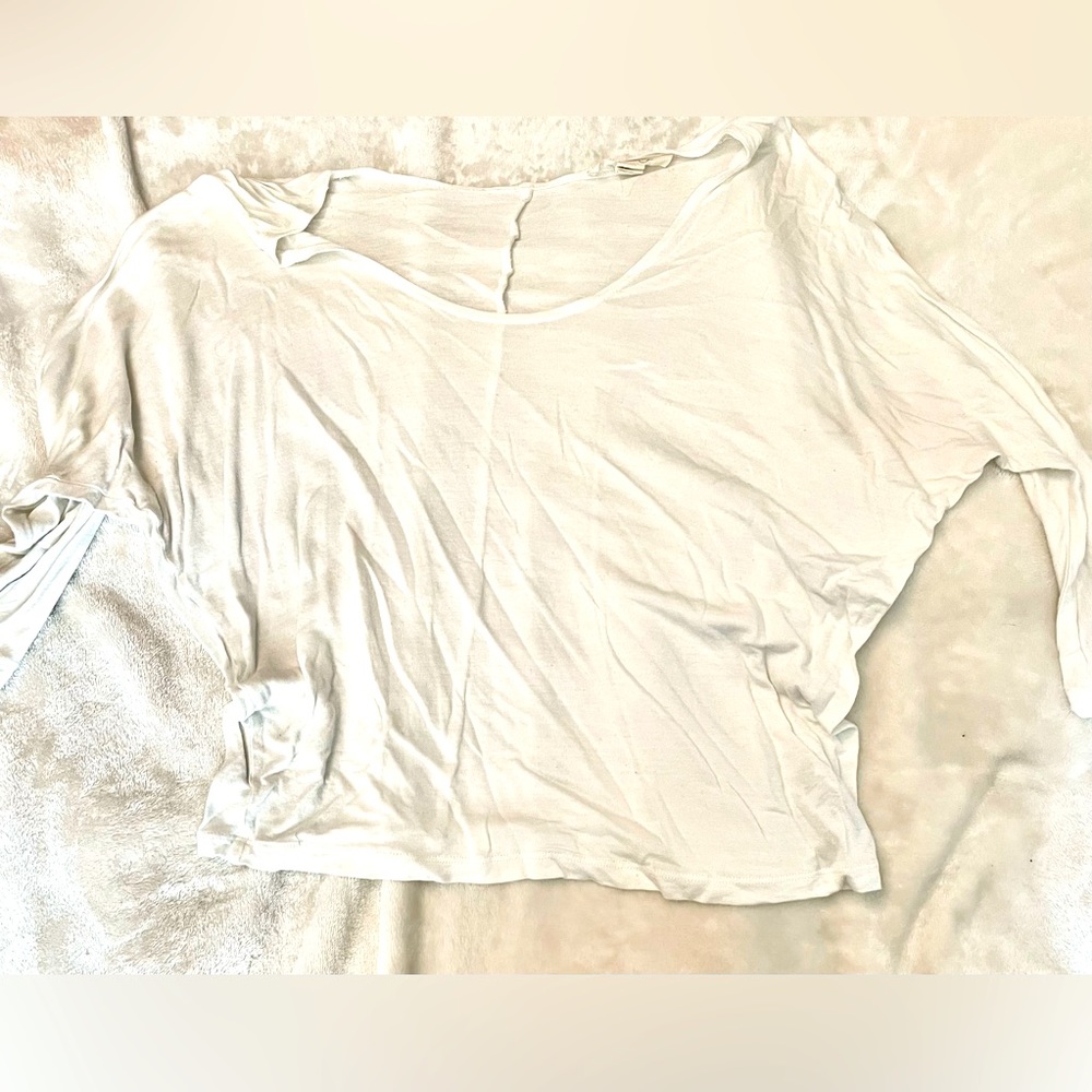 Forever 21 longsleeve white crop